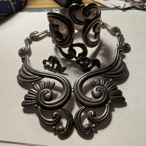 Taxco sterling jewelry set